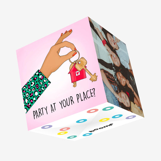 Party At Your Place? Confetti-exploding Greetings Card