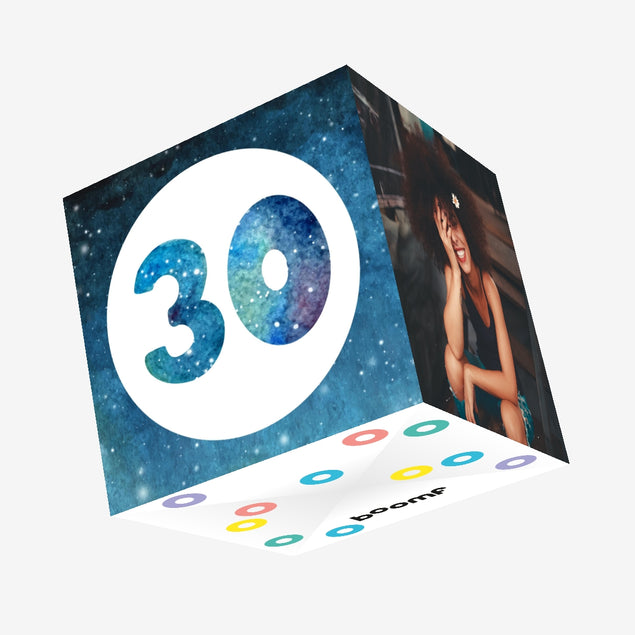 30th Birthday Confetti-exploding Greetings Card