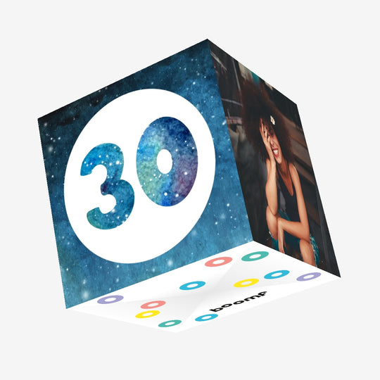 30th Birthday Confetti-exploding Greetings Card