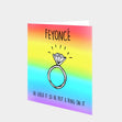 Feyonc‚ Gay Engagement Card