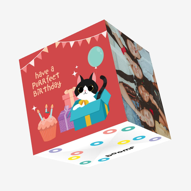 Have A Purrfect Birthday Confetti-exploding Greetings Card