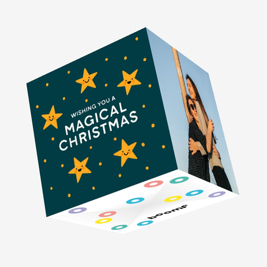Magical Christmas Confetti-exploding Greetings Card