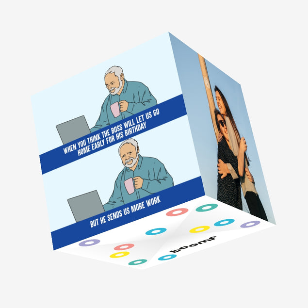 Harold Meme Happy Birthday Confetti-exploding Greetings Card