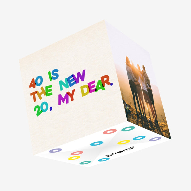 40 Is The New 20 Happy 40th Birthday Daughter Confetti-exploding Greetings Card