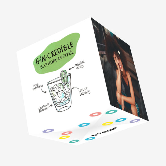 Gin-Credible Birthday Confetti-exploding Greetings Card