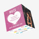Happy Valentine's Day Niece Big White Heart Confetti-exploding Greetings Card