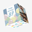 Happy 87th Birthday Balloons Confetti-exploding Greetings Card