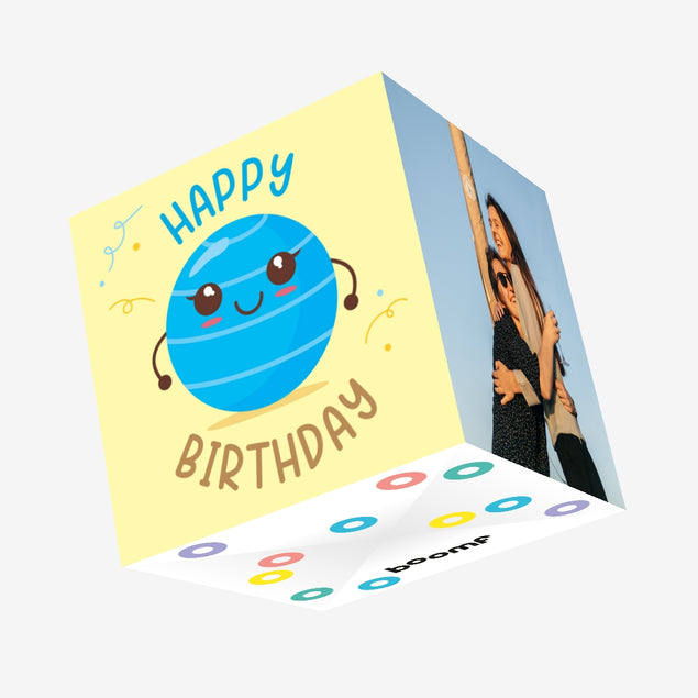 Happy Birthday Pilates Ball Confetti-exploding Greetings Card