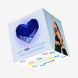 Happy 45th Anniversary Husband Blue Crystal Heart Confetti-exploding Greetings Card