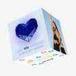 Happy 45th Anniversary Husband Blue Crystal Heart Confetti-exploding Greetings Card