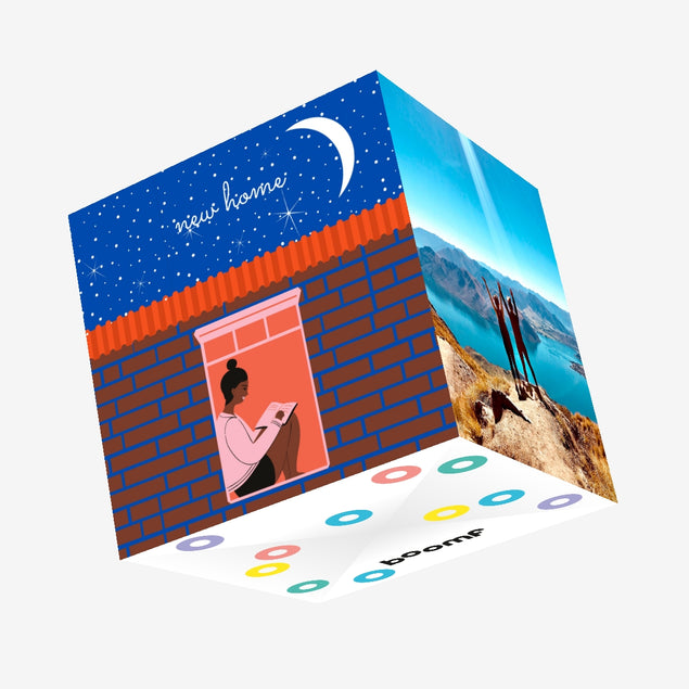 Starry Night New Home Confetti-exploding Greetings Card