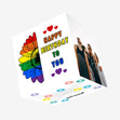 Happy Birthday To You Rainbow Flower Confetti-exploding Greetings Card