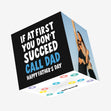 Call Dad Funny Father's Day Confetti-exploding Greetings Card