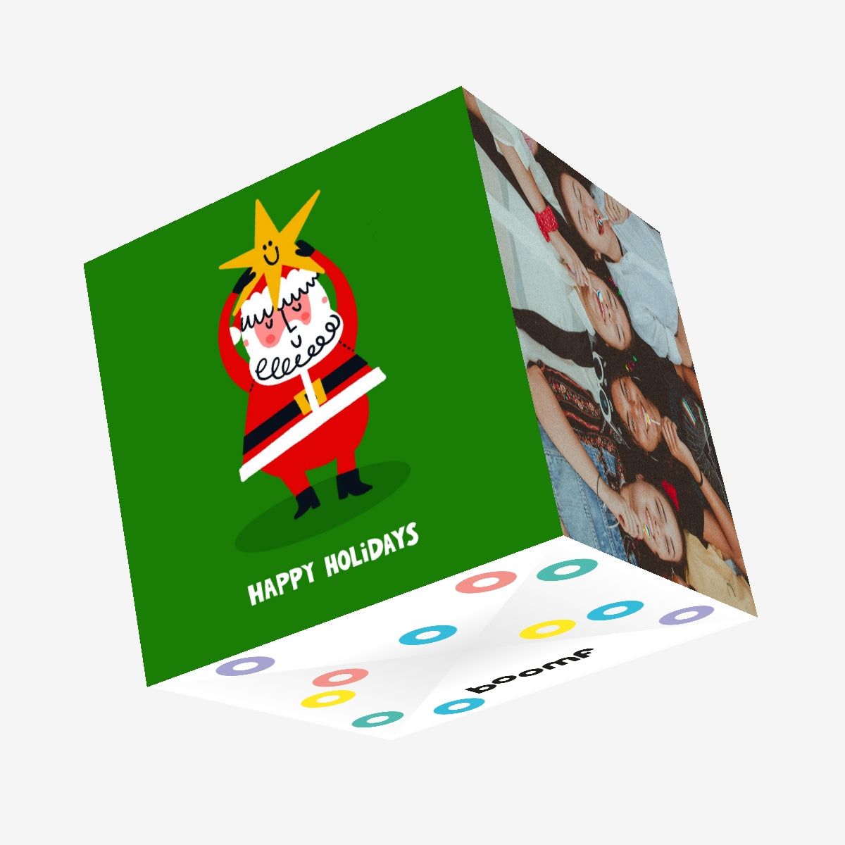 Santa Claus Star Christmas Confetti-exploding Greetings Card – Boomf