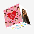 Harry Valentine's Day Harry Styles Confetti-exploding Greetings Card