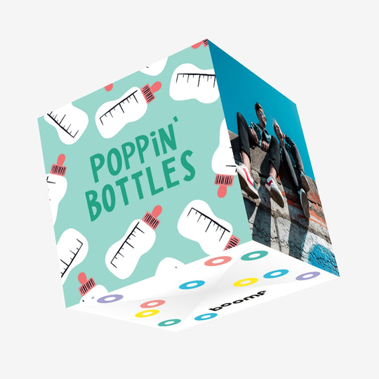 Poppin' Bottles New Baby Confetti-exploding Greetings Card
