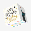 Happy Birthday Amazing Fiancee Confetti-exploding Greetings Card