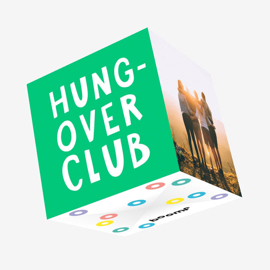 Hungover Club Confetti-exploding Greetings Card