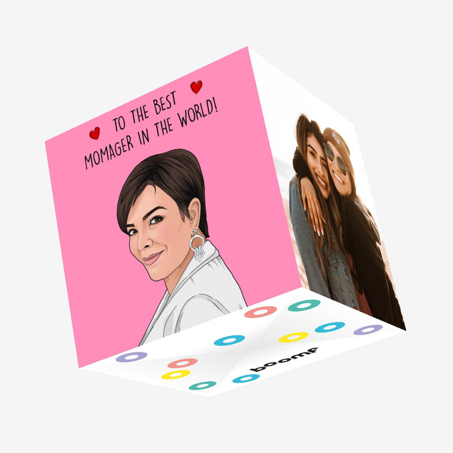 Momager Kris Jenner Confetti-exploding Greetings Card
