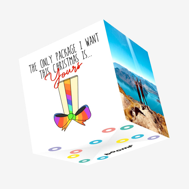 Merry Christmas The Only Package I Want Confetti-exploding Greetings Card