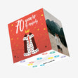 70 Years Of Majesty Confetti-exploding Greetings Card