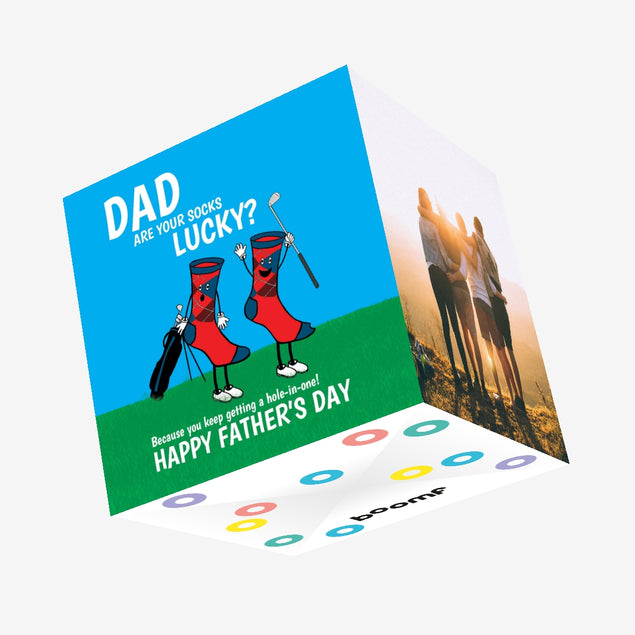Are Your Socks Lucky? Confetti-exploding Greetings Card