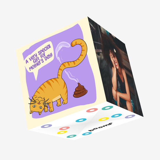 A Very Special Gift Cat Poop Mother's Day Confetti-exploding Greetings Card