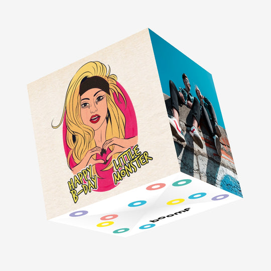 Happy Birthday Little Monster Confetti-exploding Greetings Card