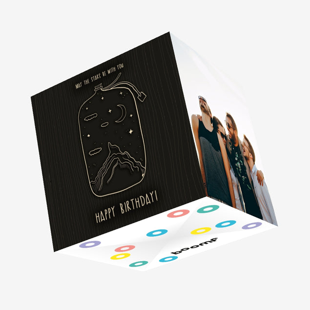 May The Stars Be With You Birthday Confetti-exploding Greetings Card