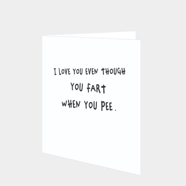 Fart When You Pee Card