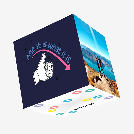 It Is What It Is Age Downfall Confetti-exploding Greetings Card