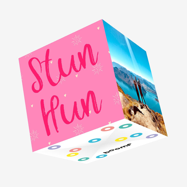 Stun Hun Confetti-exploding Greetings Card