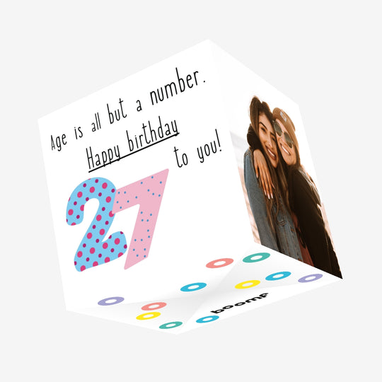 Happy 27th Birthday To You! Confetti-exploding Greetings Card