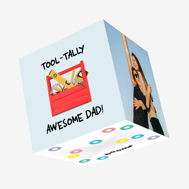 Tool-Tally Awesome Dad Father's Day Confetti-exploding Greetings Card