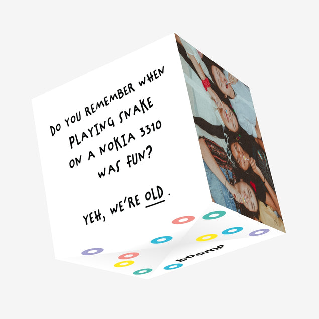 Snake Nokia 3310 Confetti-exploding Greetings Card