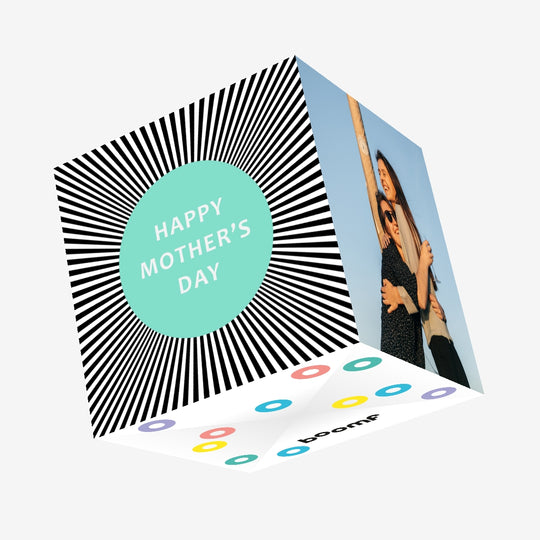 Happy Mother's Day Circle Confetti-exploding Greetings Card