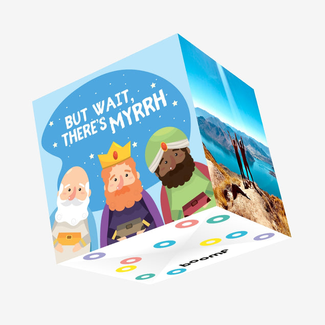 Three Wise Men But Wait, There's Myrrh Christmas Confetti-exploding Greetings Card