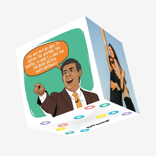 Rishi Sunak Happy Birthday Confetti-exploding Greetings Card