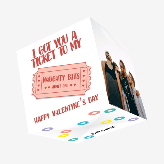 Naughty Bits Valentine's Day Confetti-exploding Greetings Card