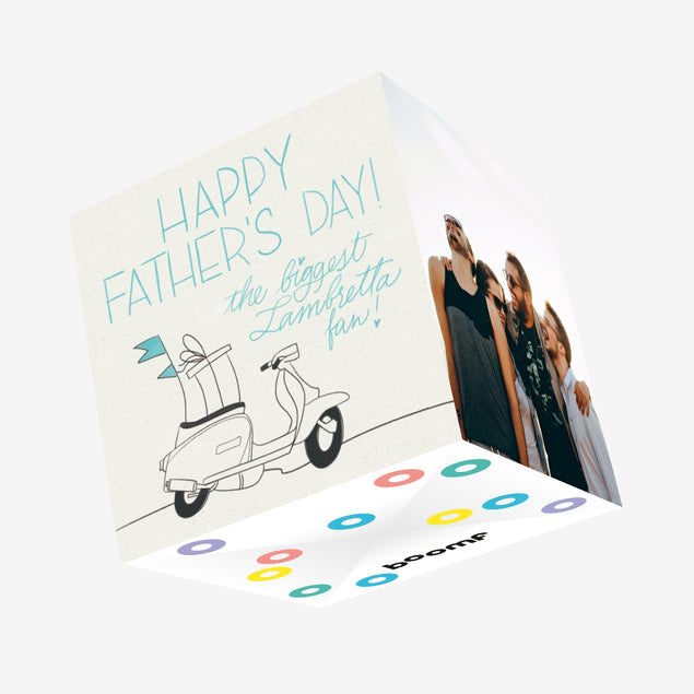 The Biggest Lambretta Fan Father's Day Confetti-exploding Greetings Card