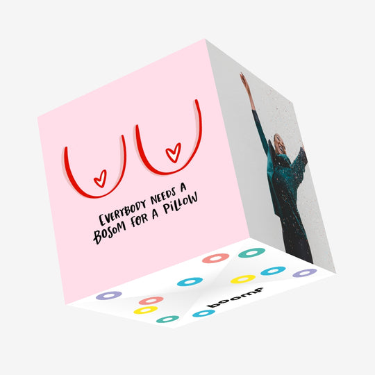 Bosom For A Pillow Valentine's Day Confetti-exploding Greetings Card