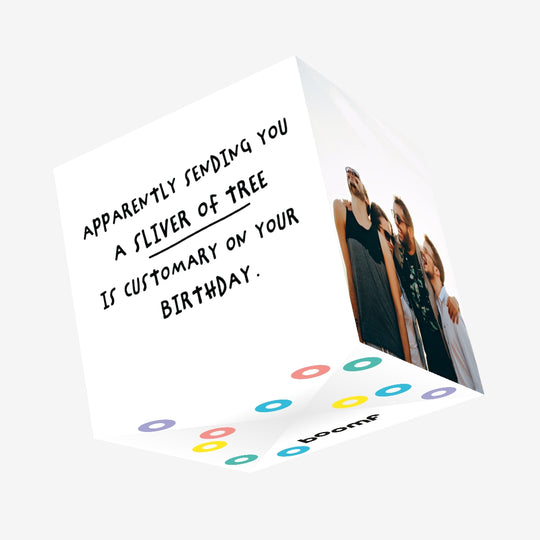 Sliver of Confetti-exploding Greetings Card