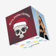 Skull Merry Fucking Christmas Confetti-exploding Greetings Card
