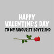 Happy Valentine's Day To My Favourite Boyfriend Card