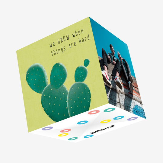 When Things Are Hard Confetti-exploding Greetings Card