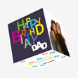 Happy Birthday Dad Confetti-exploding Greetings Card