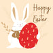 Red Egg Easter Card