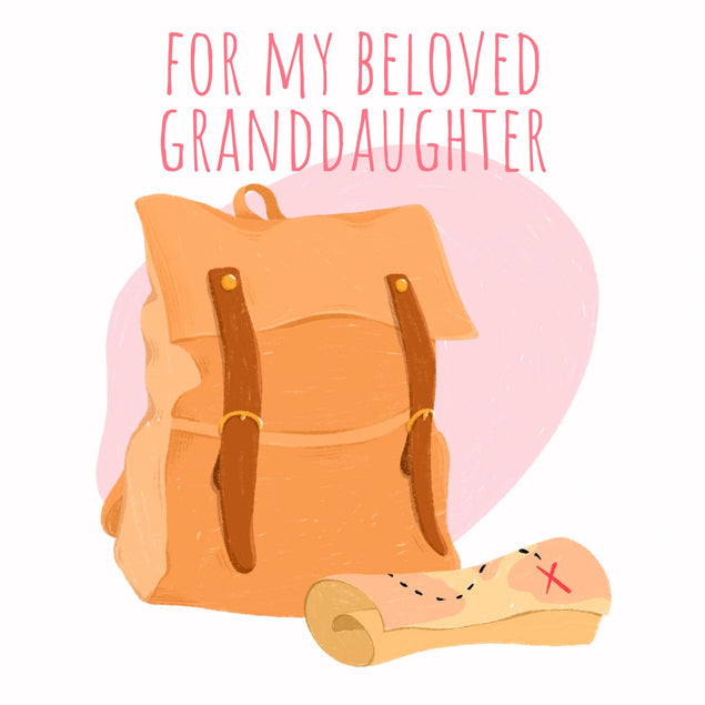 Beloved Granddaughter Map Card