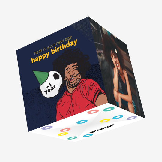 Your New Age Happy Birthday Confetti-exploding Greetings Card
