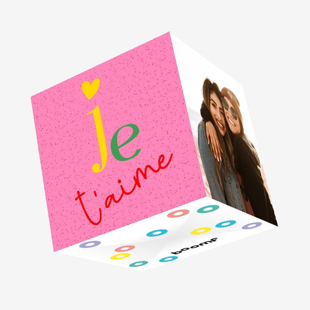 Je T'aime Confetti-exploding Greetings Card